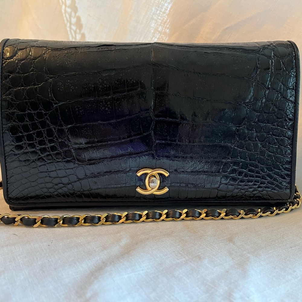 Chanel Black Crocodile Bag